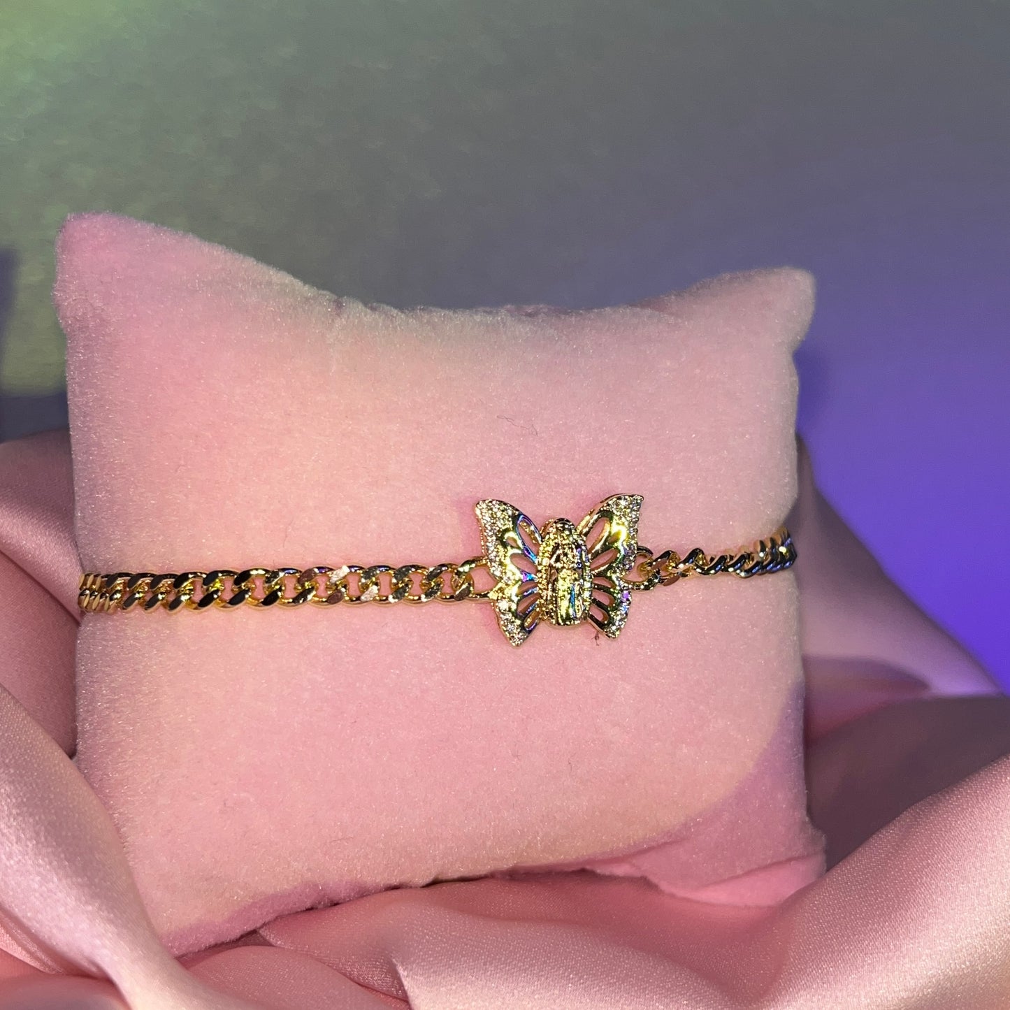 Pulsera Virgen María Mariposa