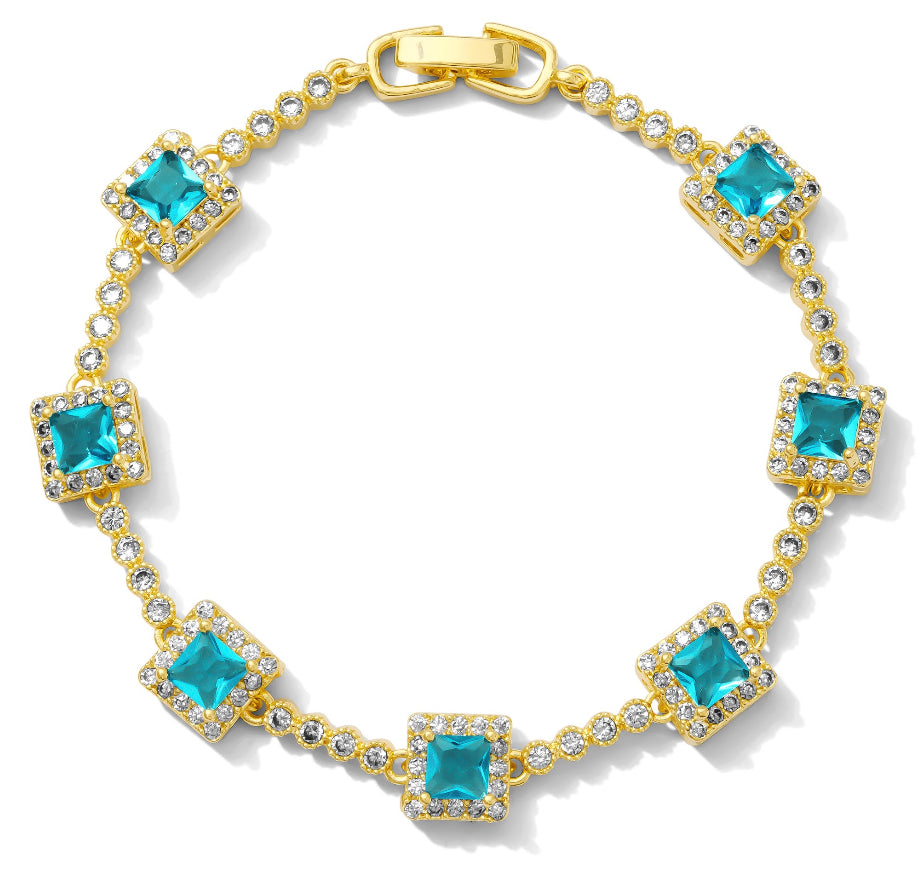 Blue diamond bracelet