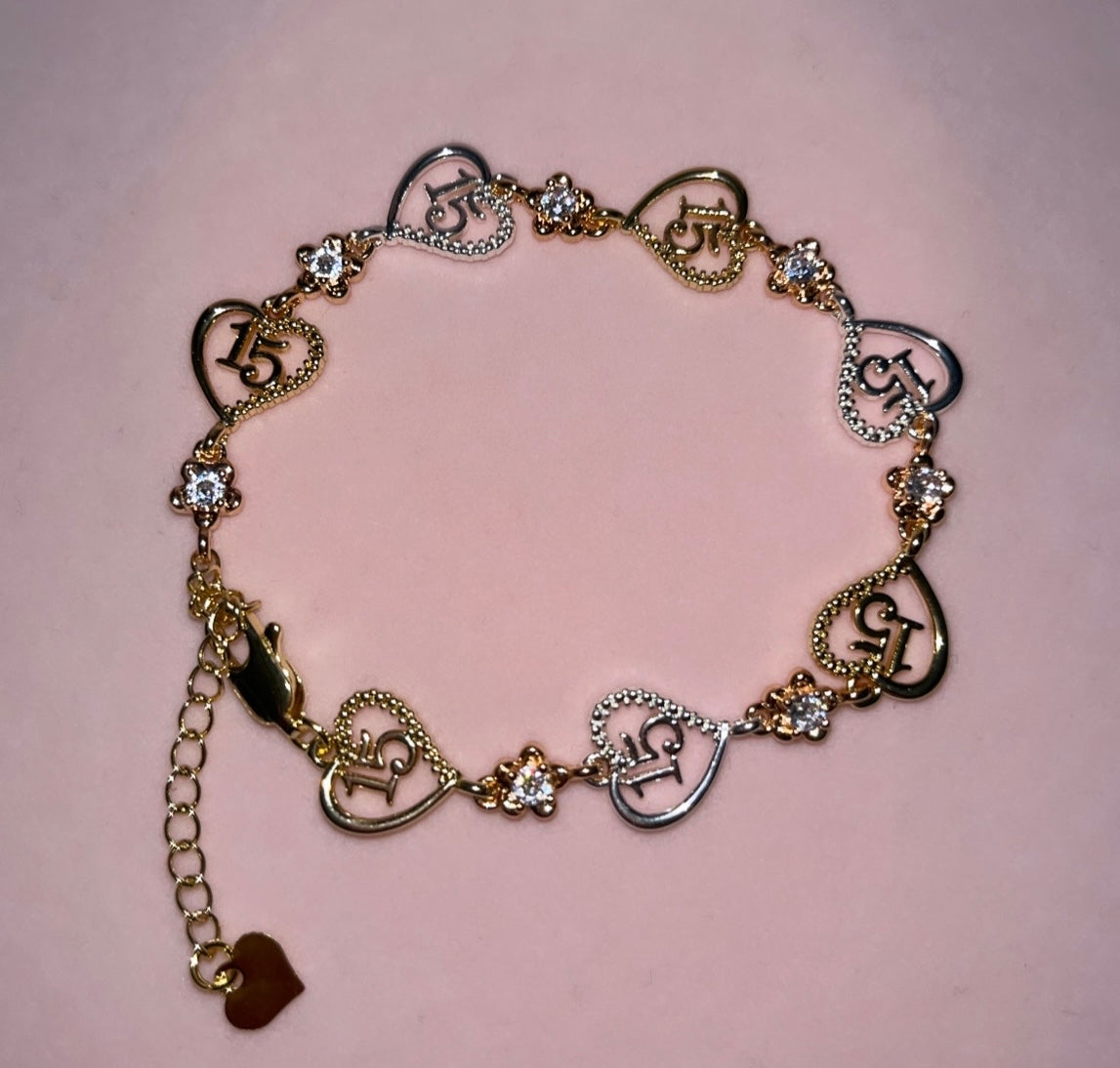 Pulsera de 15 corazones
