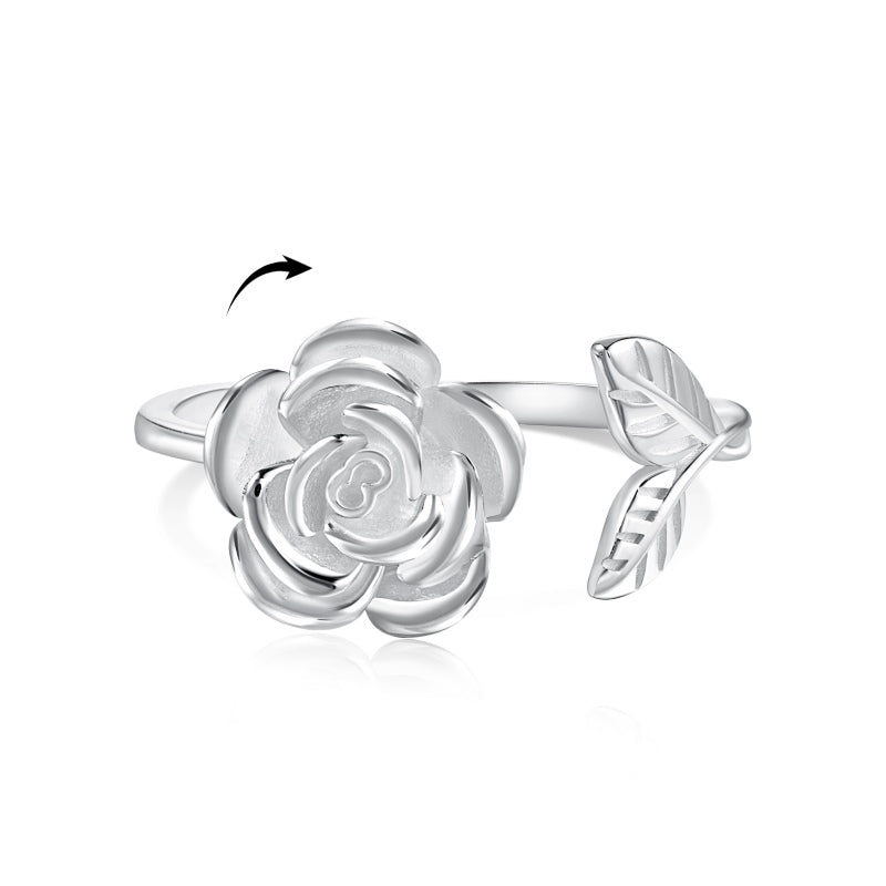 Anillo Annalise 925 (ajustable) (giros de flores)