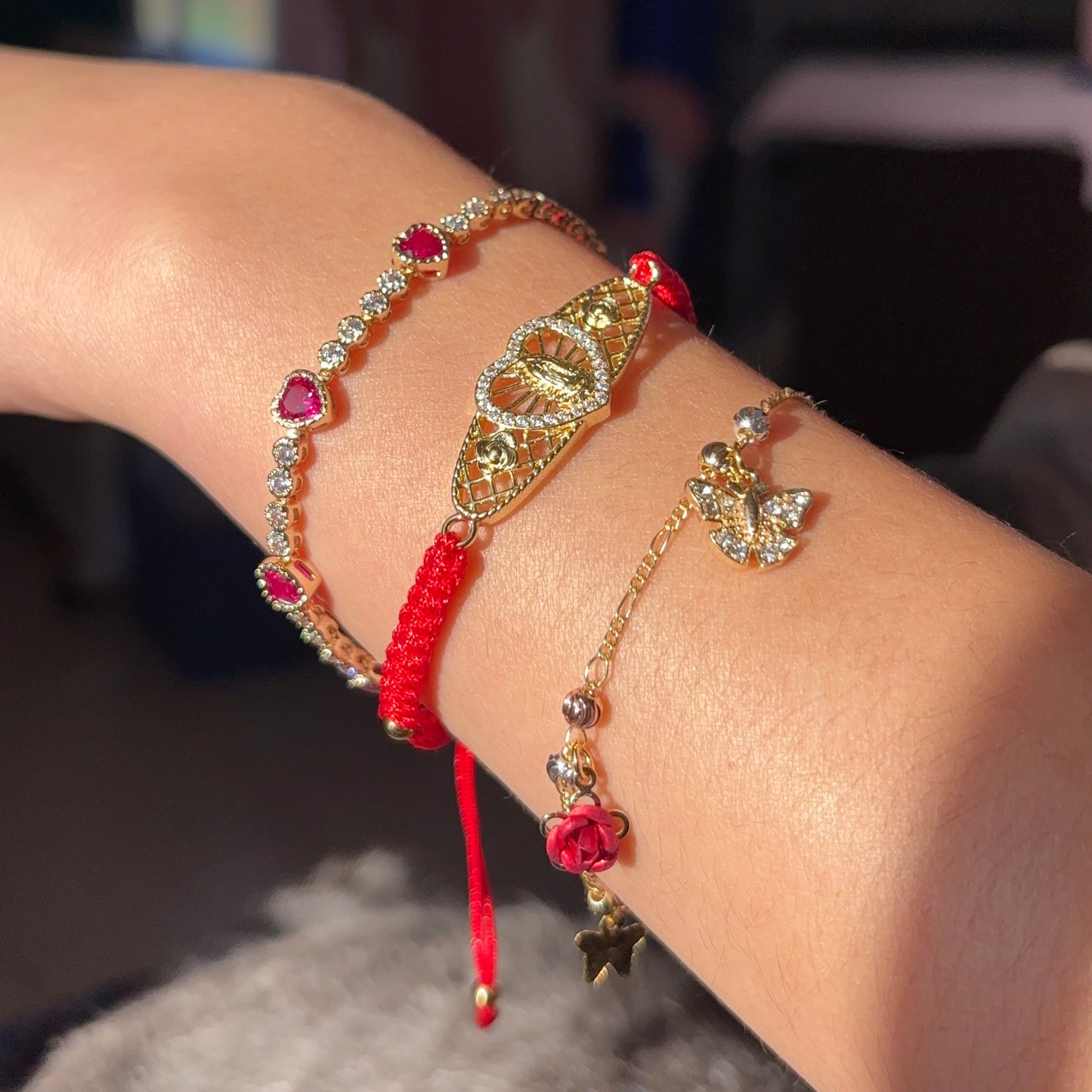 Corazón nylon bracelet