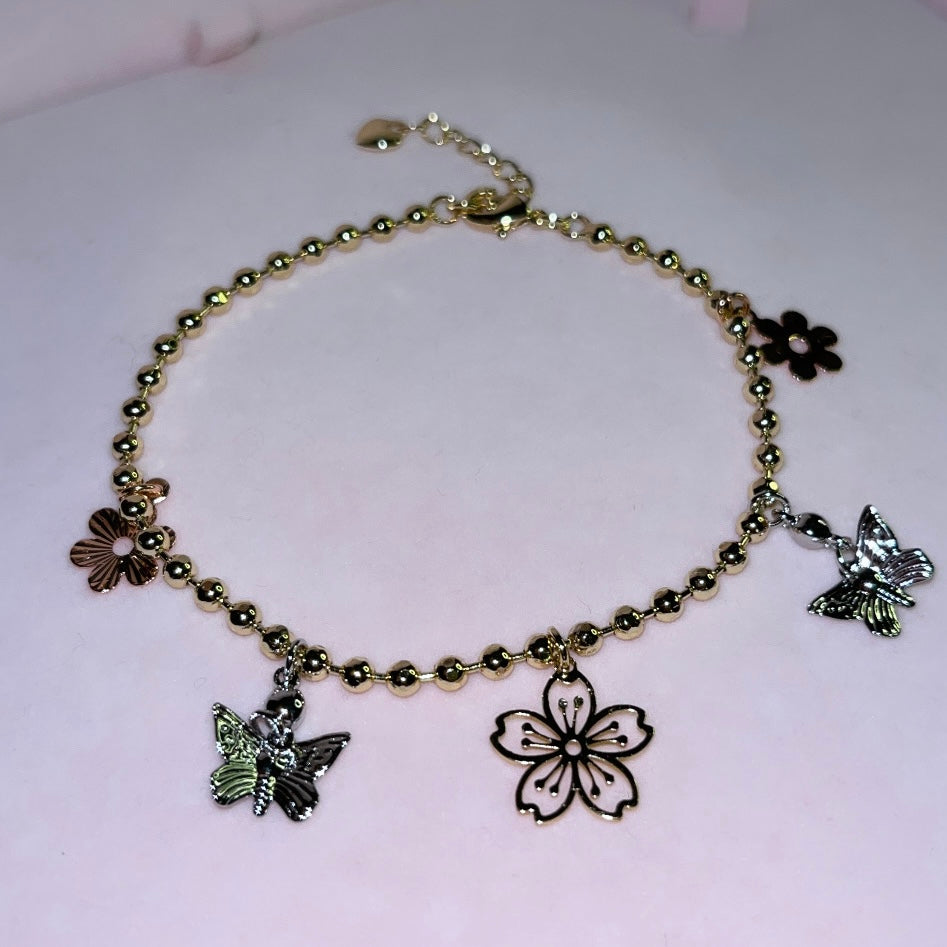 Pulsera de flor de cerezo