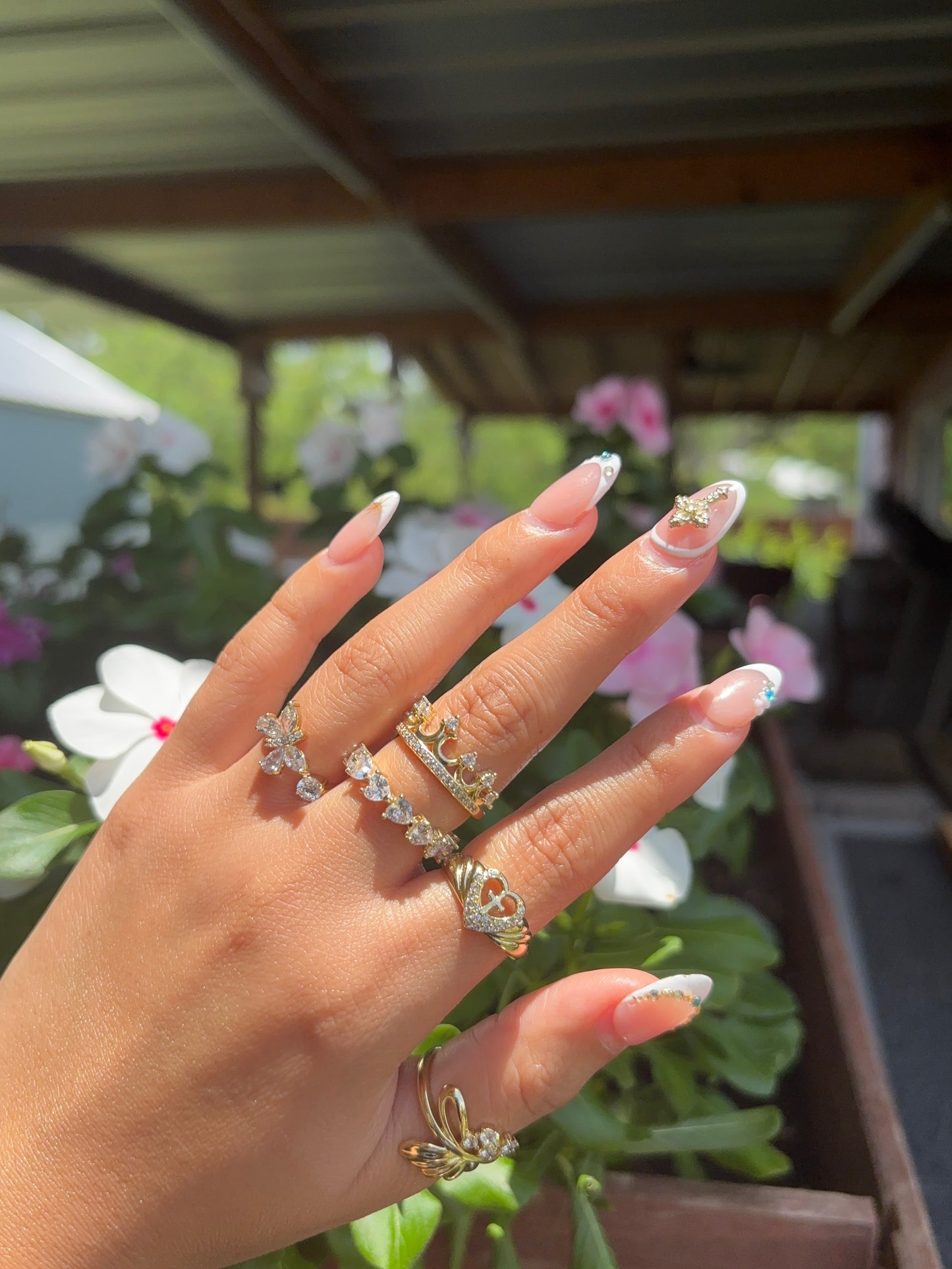 14k Gold Plated Adjustable Viady Butterfly Ring