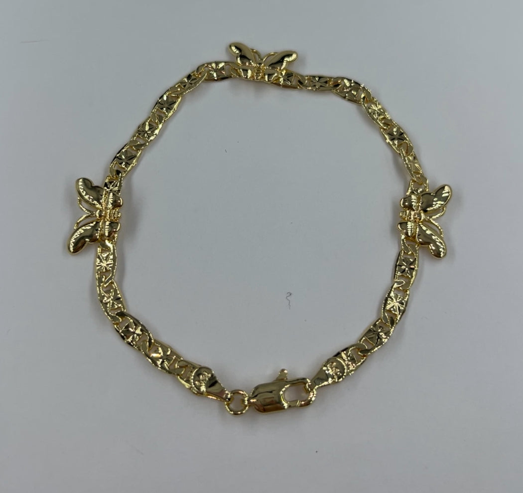 Mariposa oro bracelet