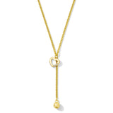 Amor heart lariat necklace