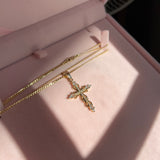 White Cross  Reina necklace