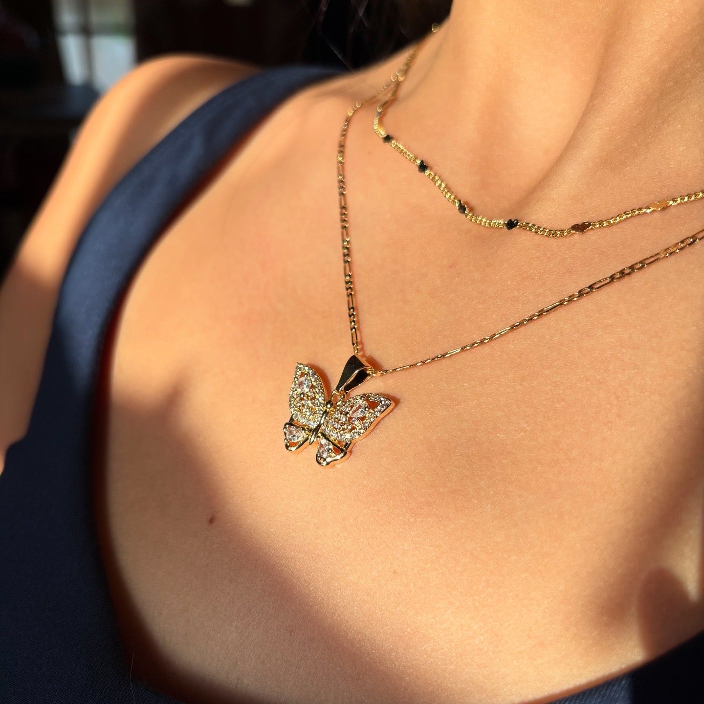 14k Gold plated Heart Chain