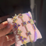 Purple Diamond bracelet