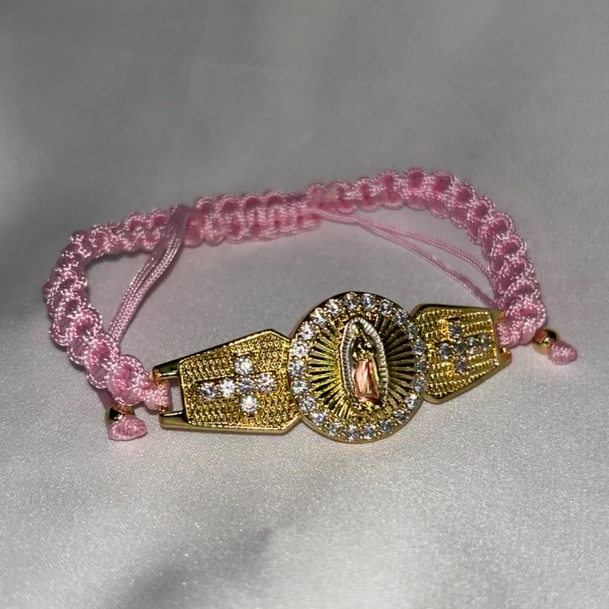 Pulsera religiosa de nailon (talla más grande)