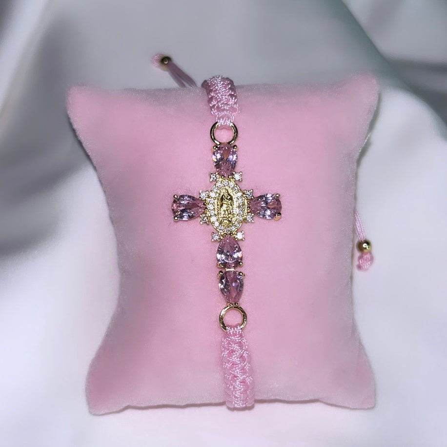 Pulseras religiosas de nailon