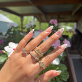 14k Gold plated Half butterfly Ring