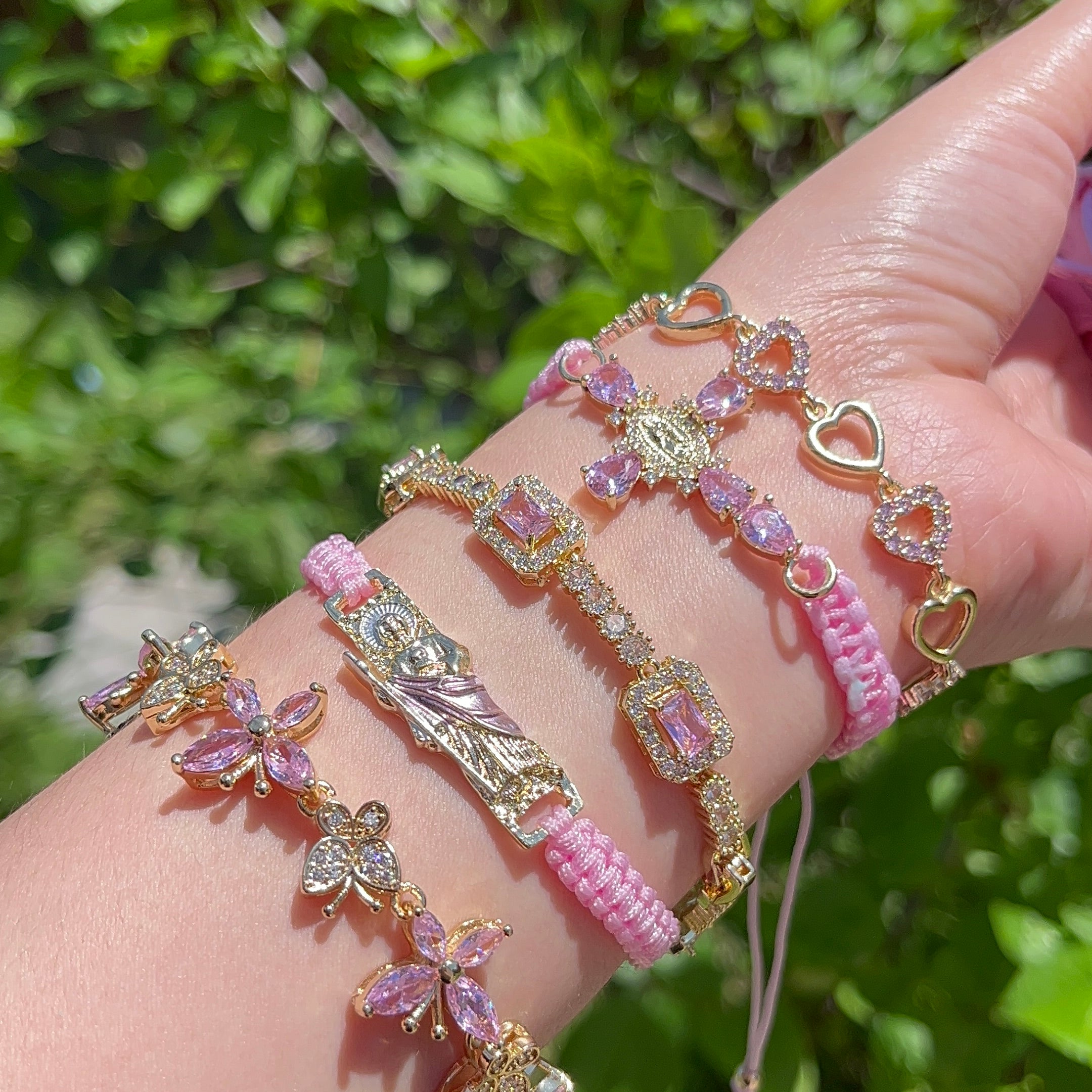 Pink diamond bracelet