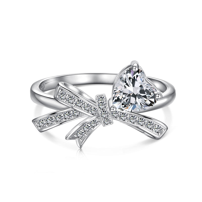 Pretty Bow 925 Sterling Silver Ring