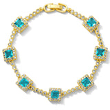 Blue diamond bracelet