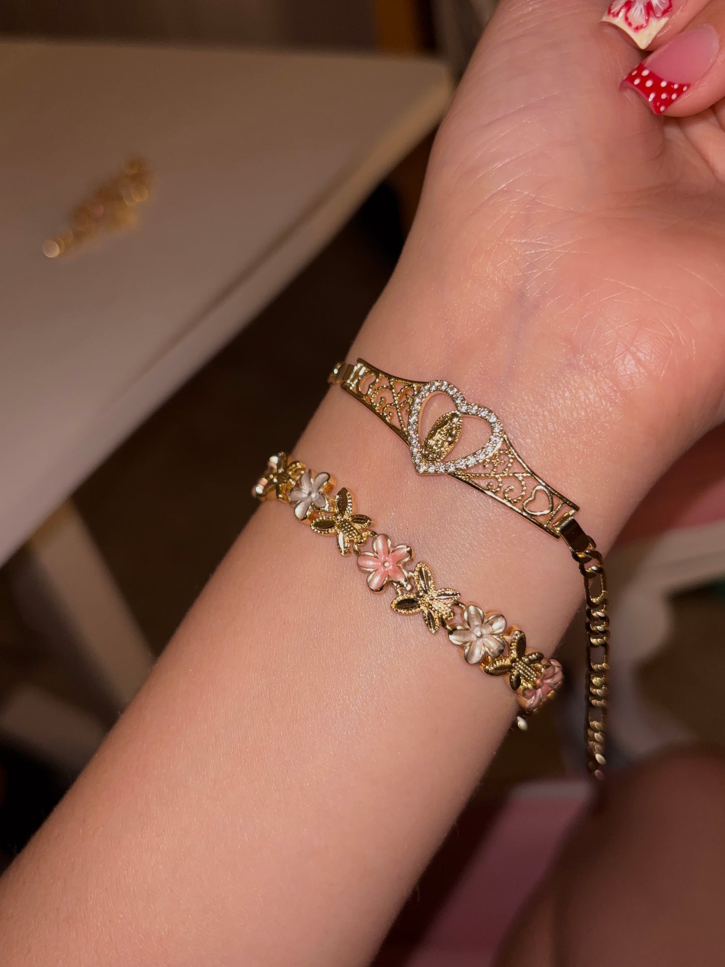 hibiscus flower bracelet