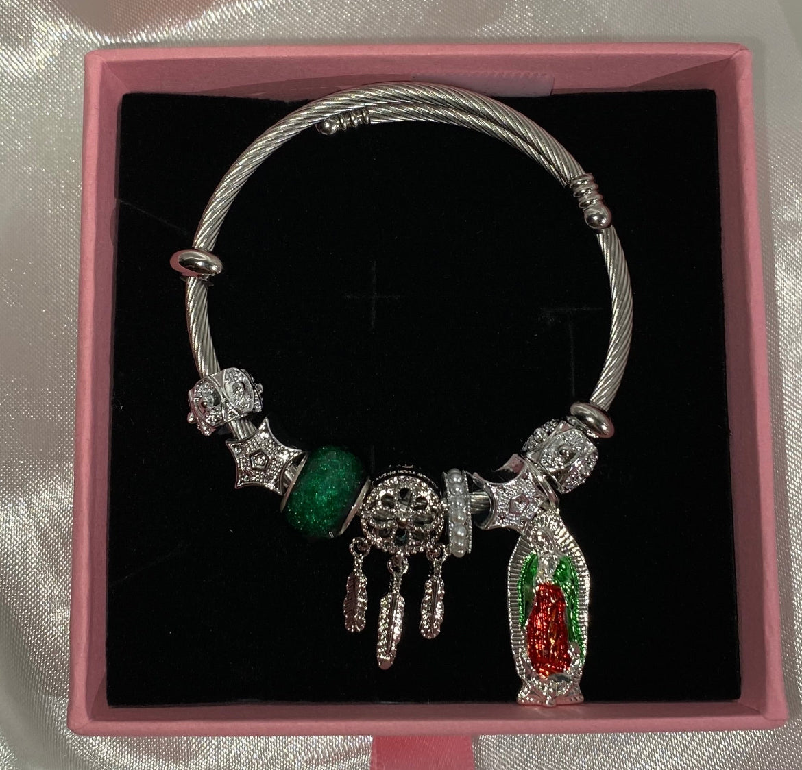 Pulsera de dijes de plata