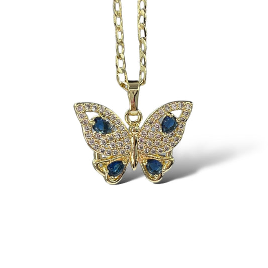 Blue Butterfly melanie necklace