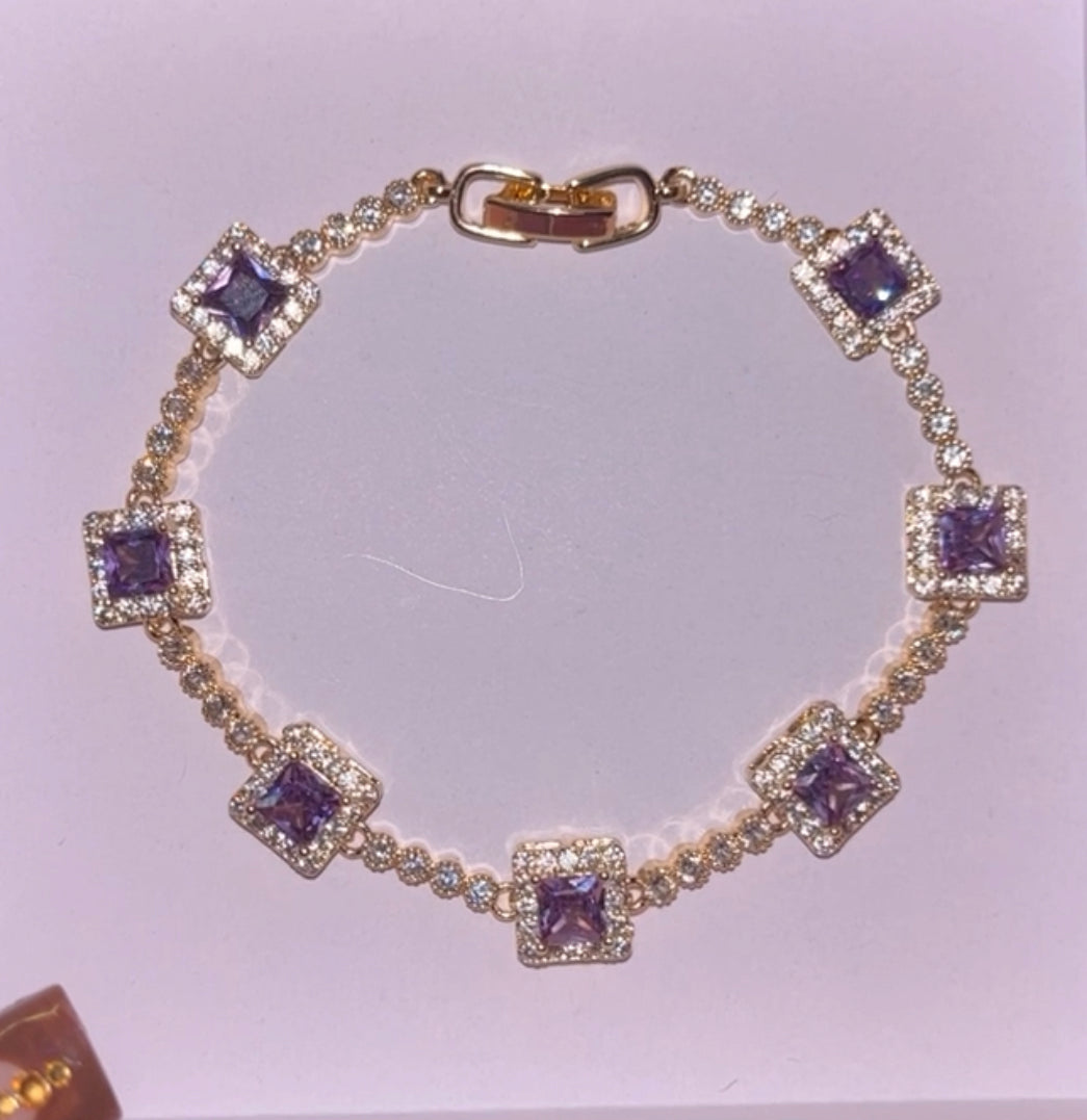 Purple Diamond bracelet