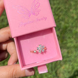 Anillo de flores (ajustable)