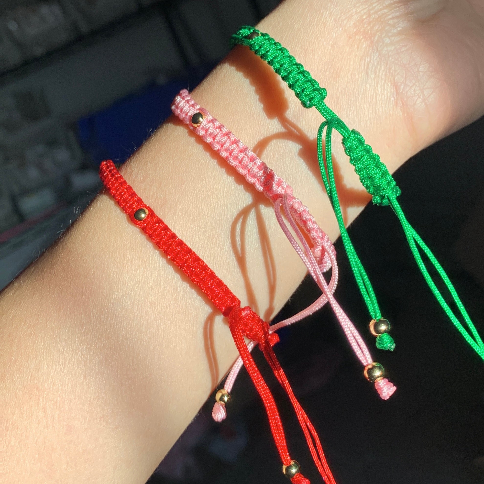 Corazón nylon bracelet