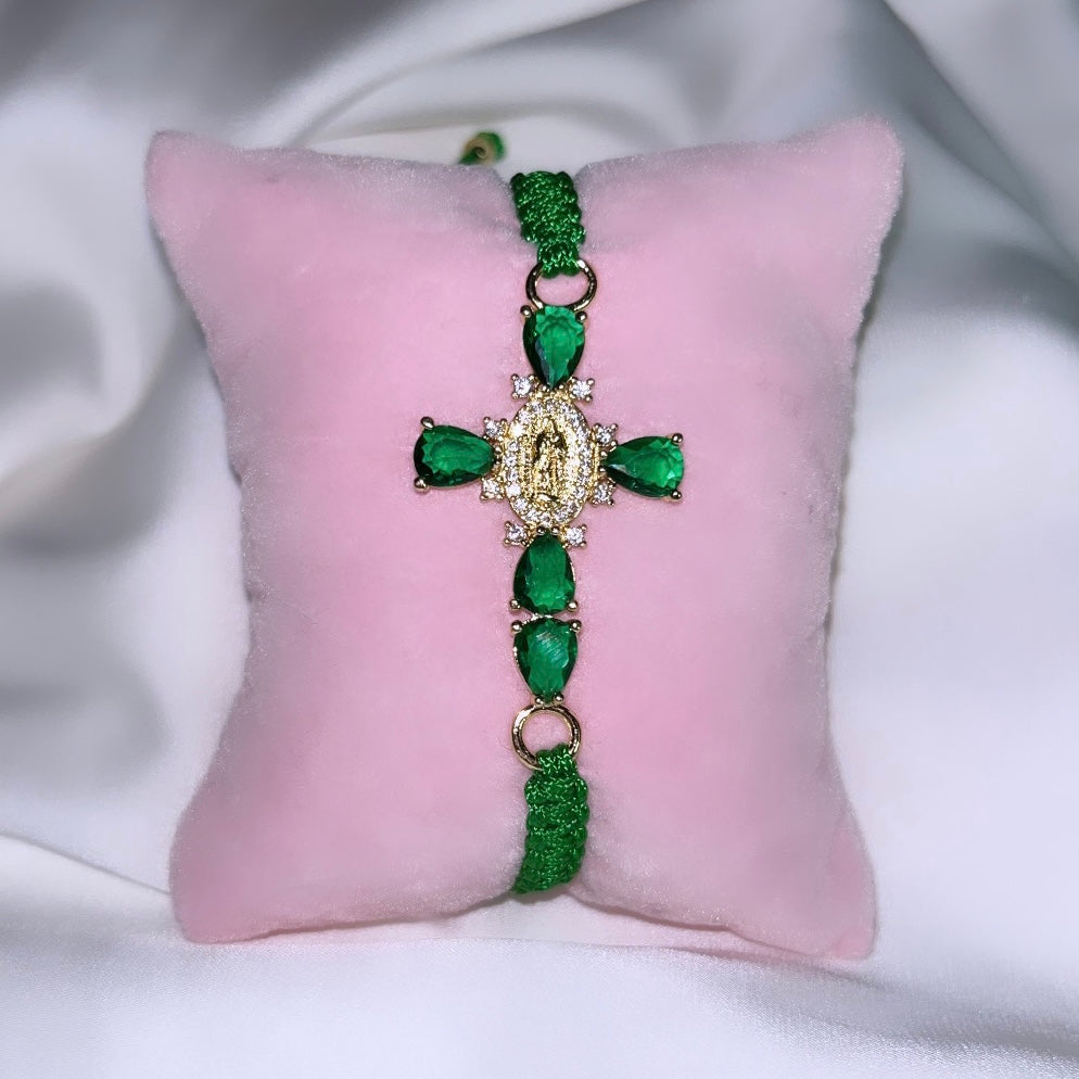 Pulseras religiosas de nailon