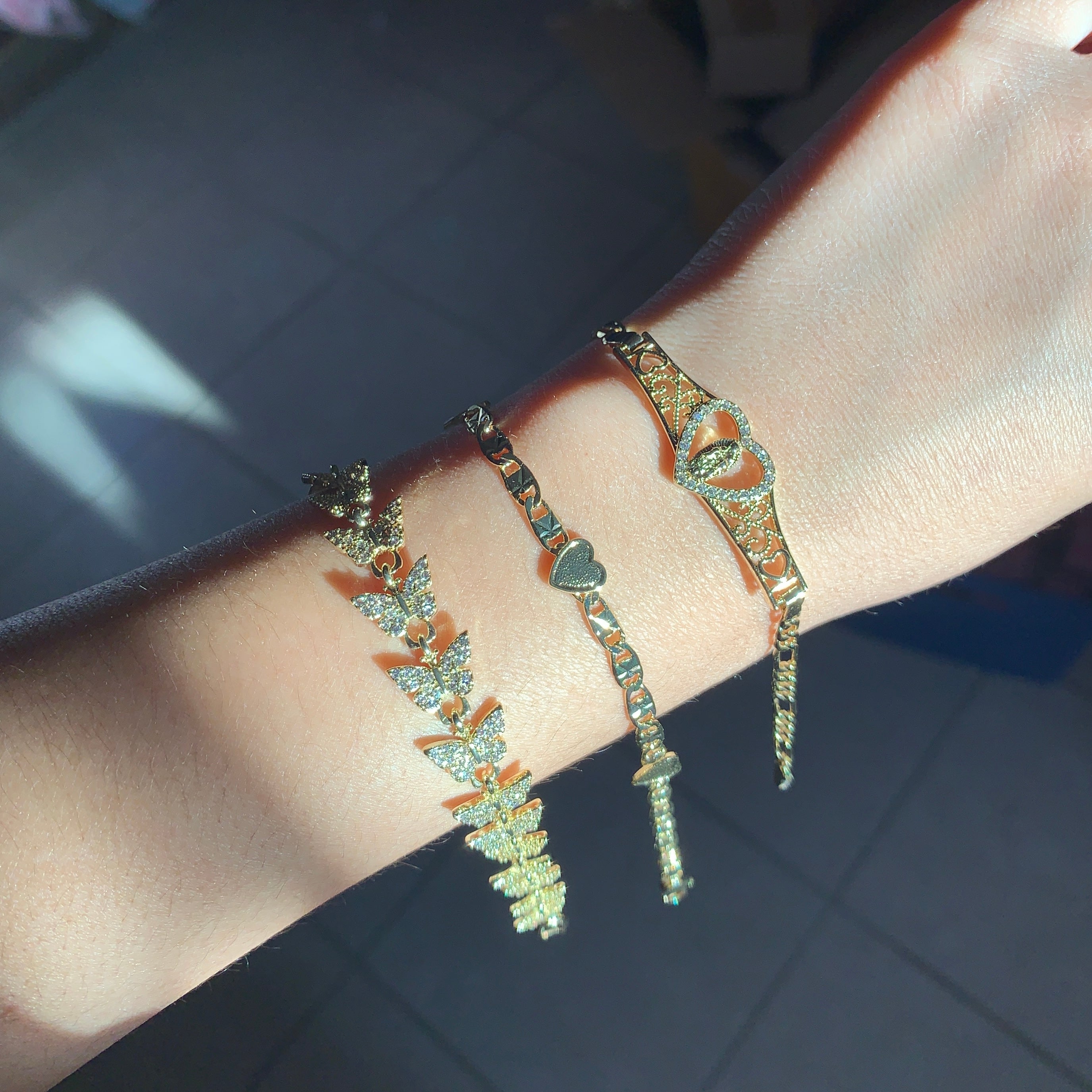 Pulsera Corazón Oro