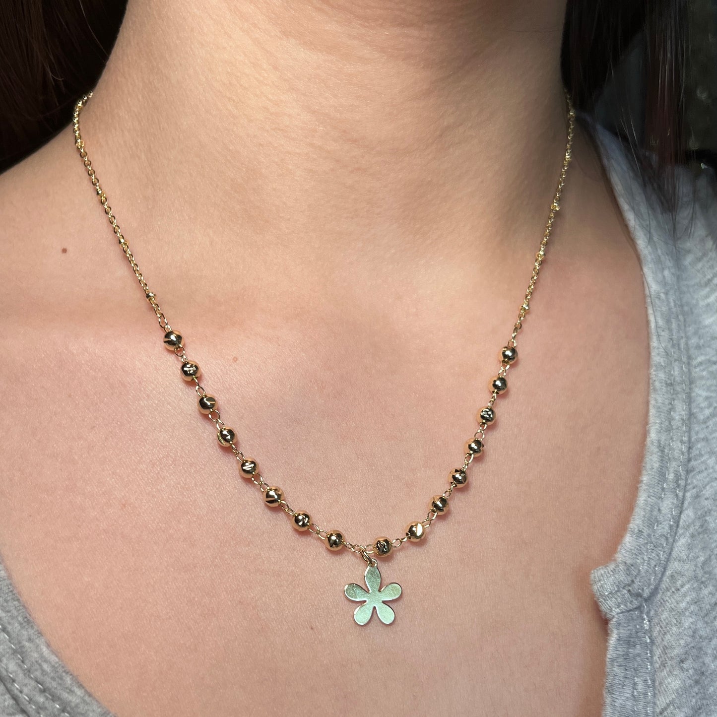 Flower Beads Necklace