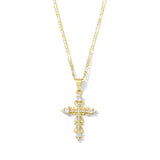 White Cross  Reina necklace
