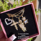 White Cross  Reina necklace