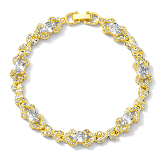 Pulsera de diamantes blancos