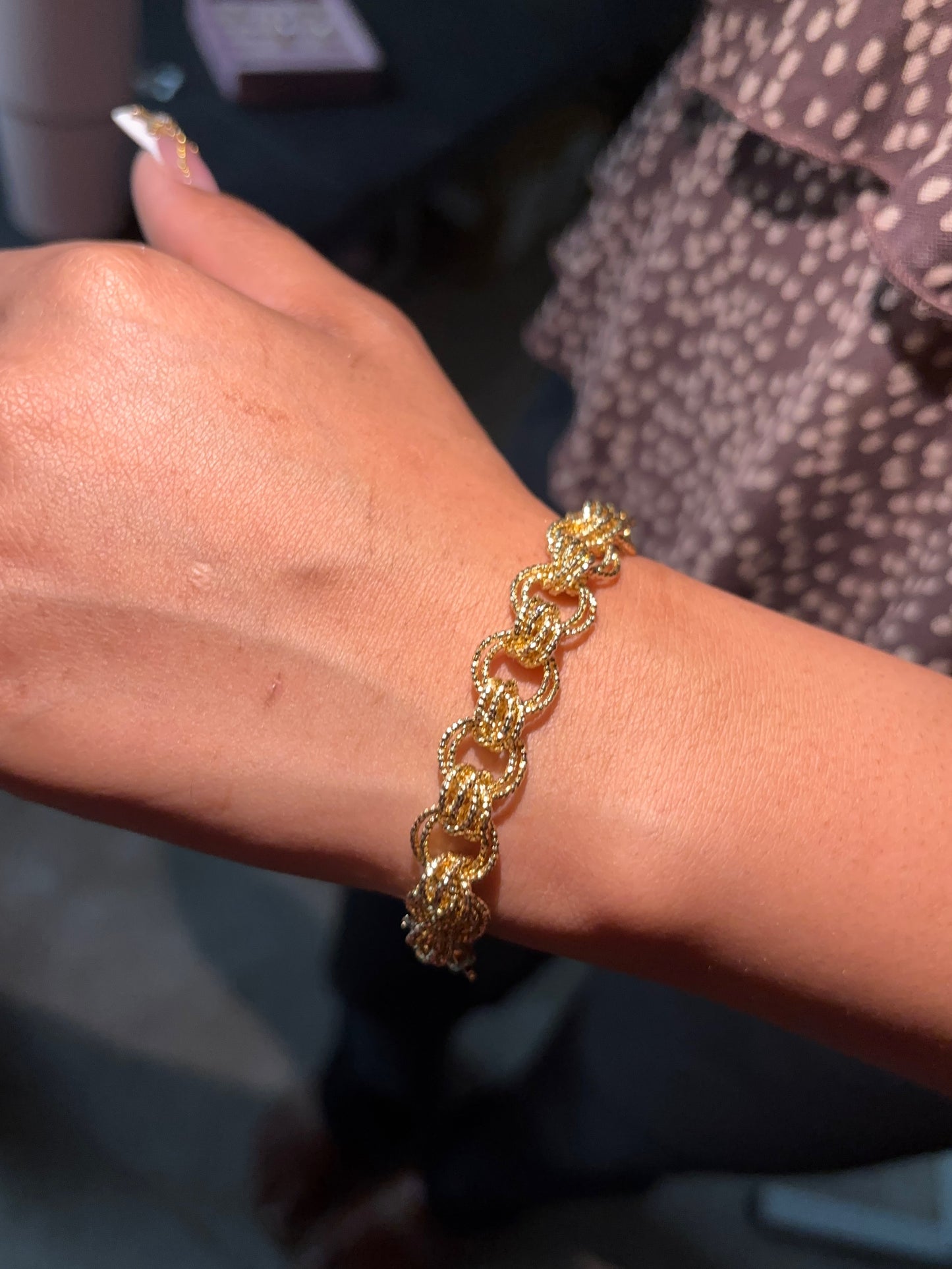 Sparkly layers bracelet