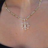 Collar de 8 diamantes