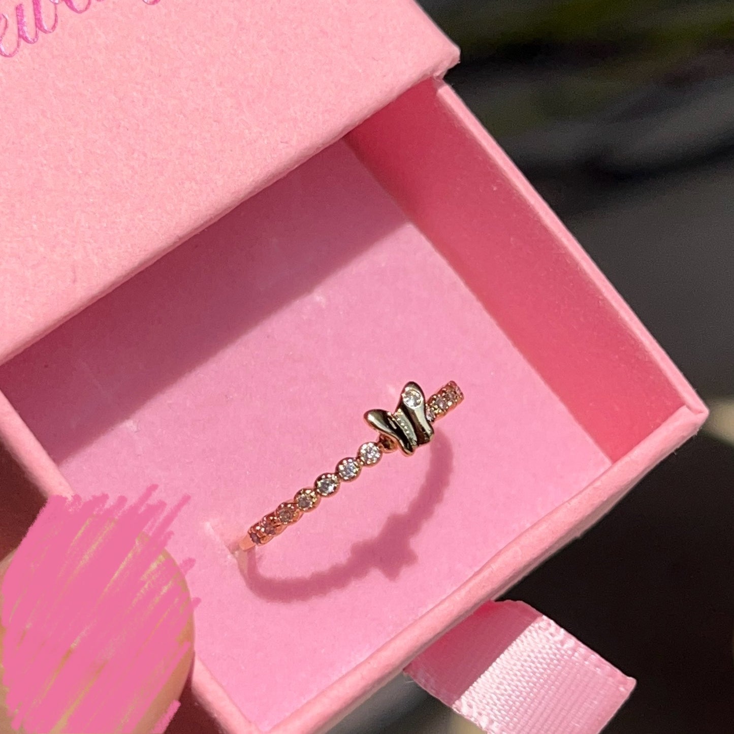 Tiny Butterfly ring