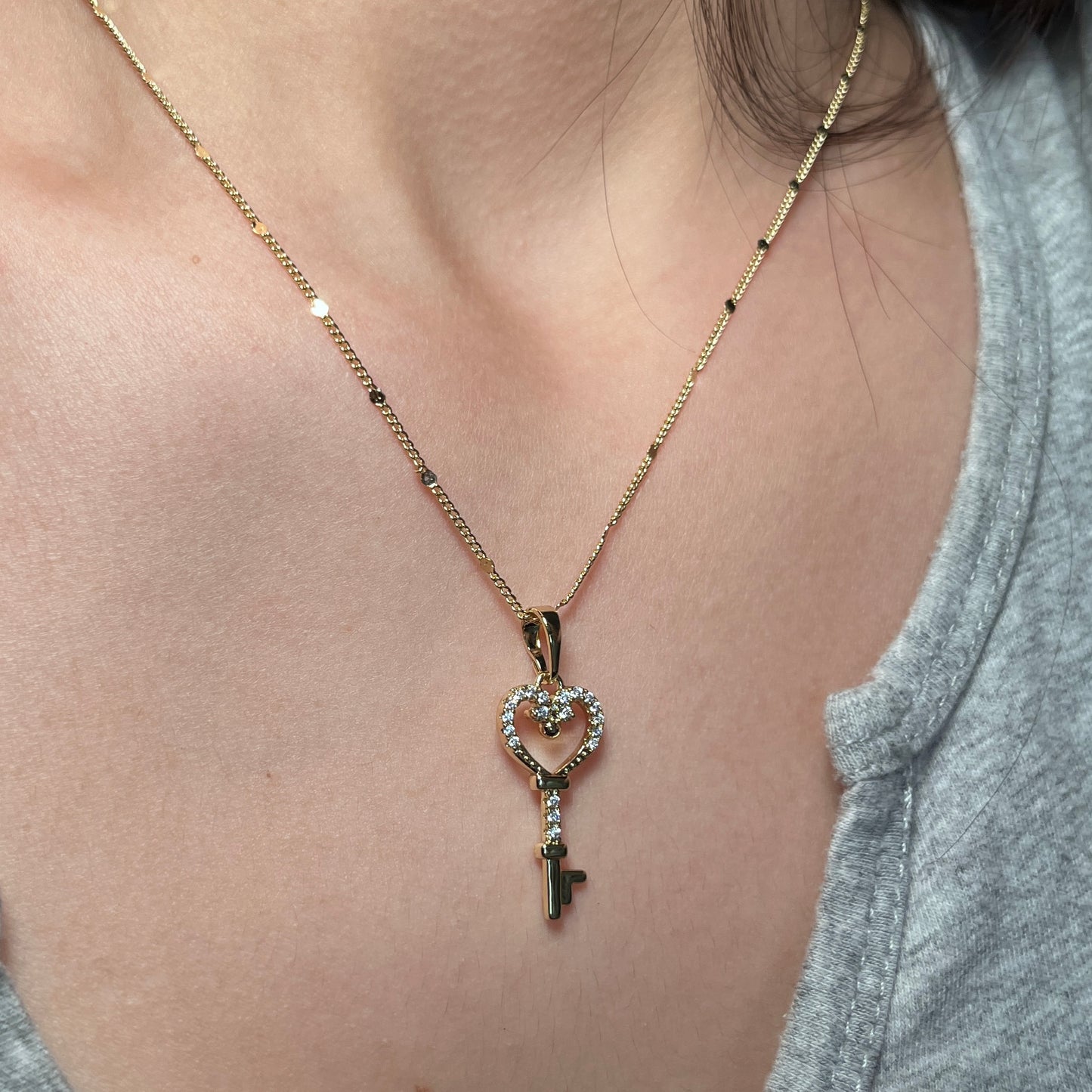 The key to my heart necklace