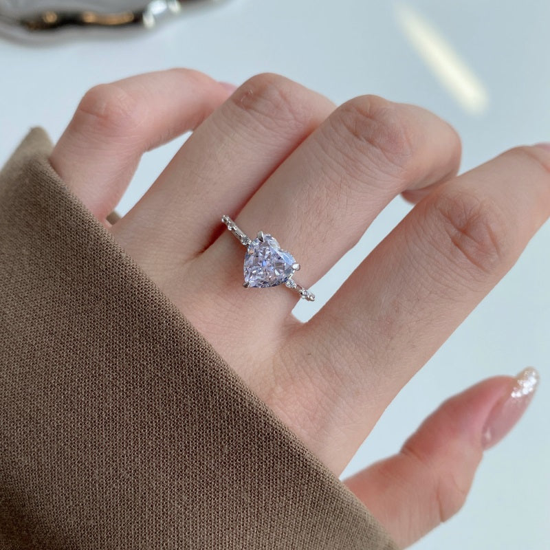 Anillo de plata de ley 925 para San Valentín
