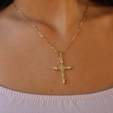 White Cross  Reina necklace