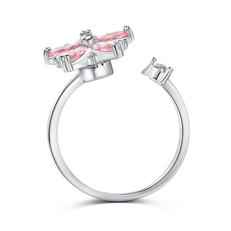 Samara Flower S925 Ring (adjustable)(spins)