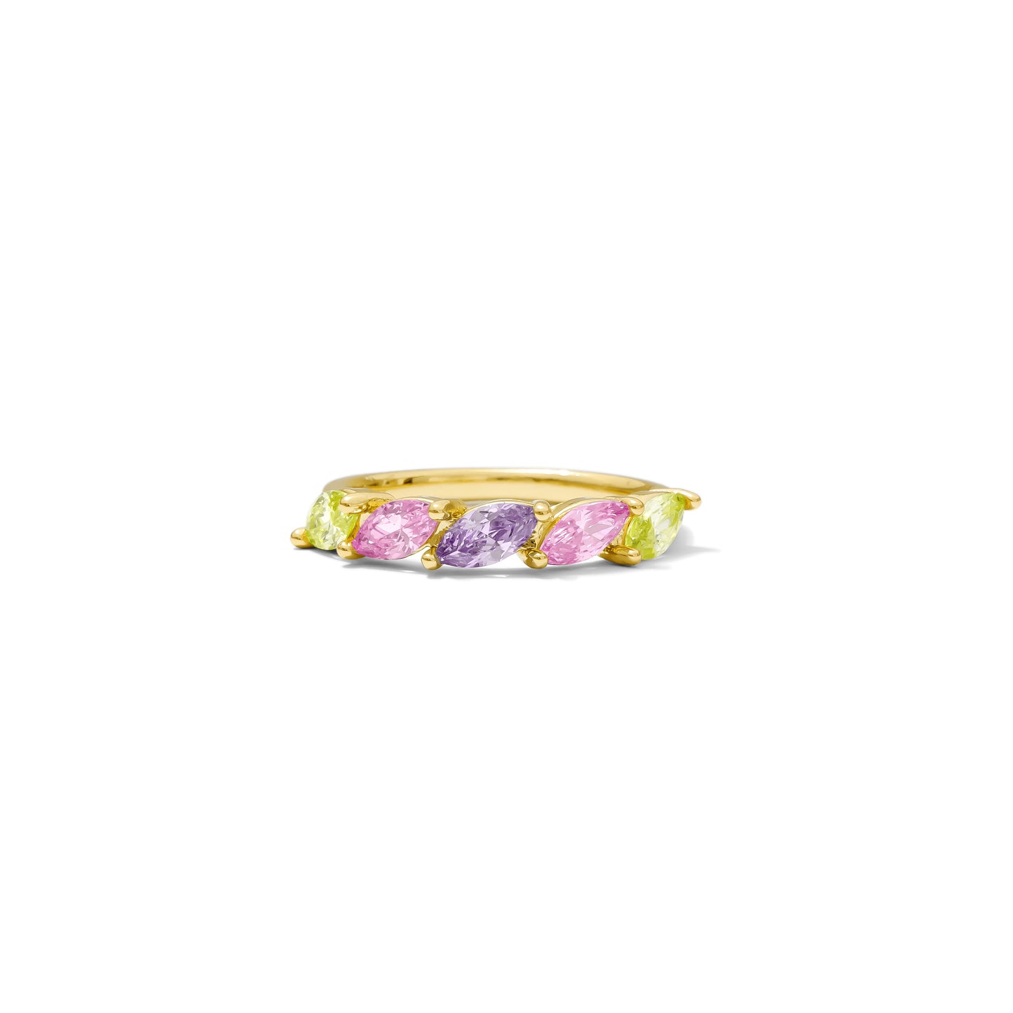 Pastel rainbow ring