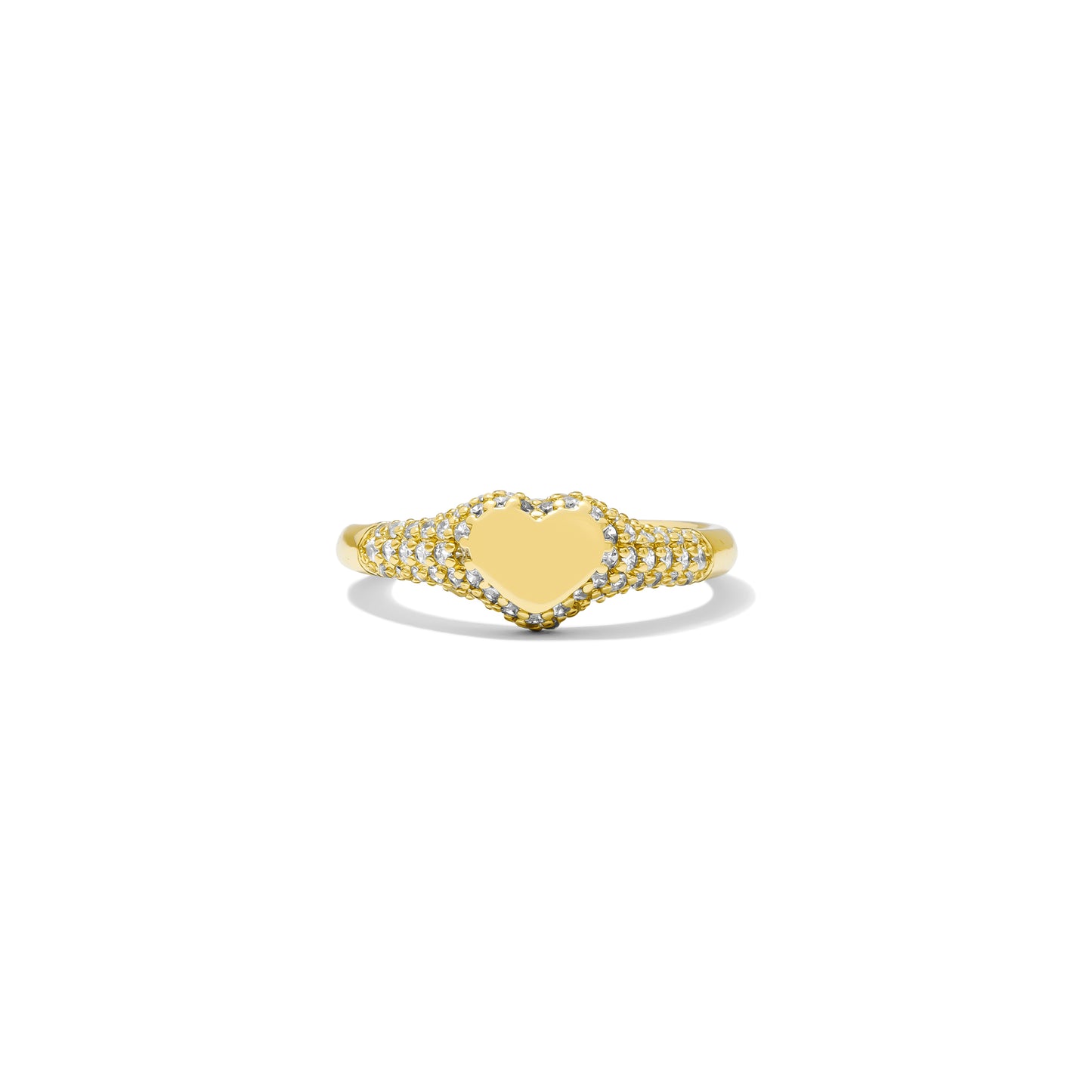 Sparkly heart ring