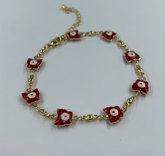 Red evil eye bracelet