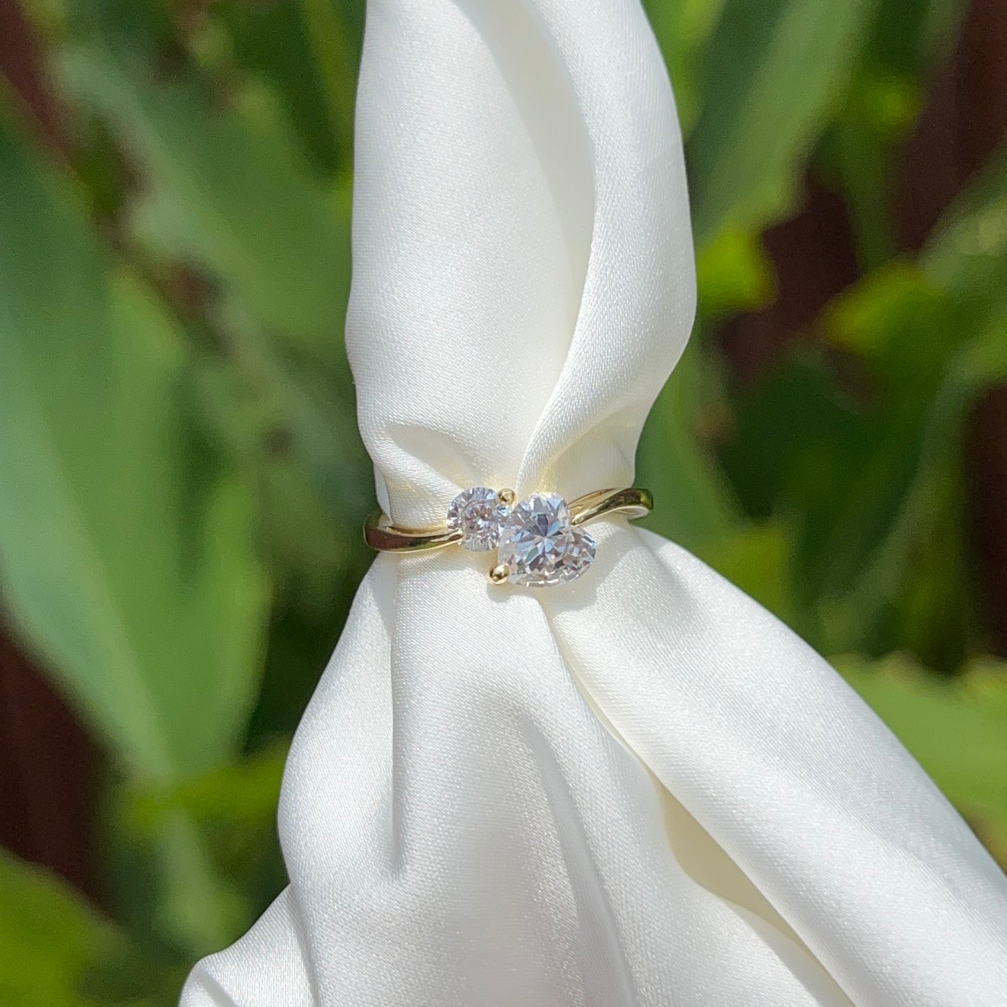 Heart leaf ring (valentines ring)