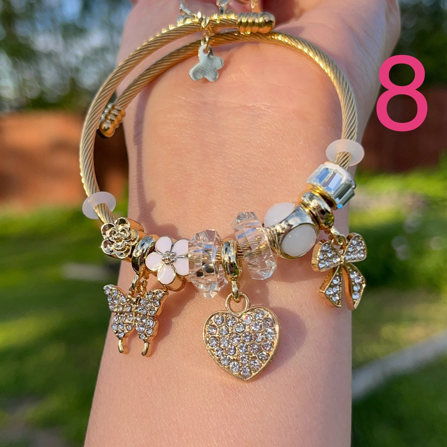 White charm bracelet