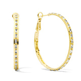 Crystal Glow Hoops