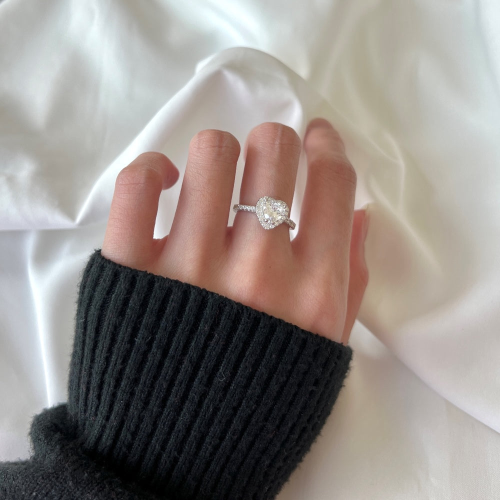 S925  Heart Promise ring