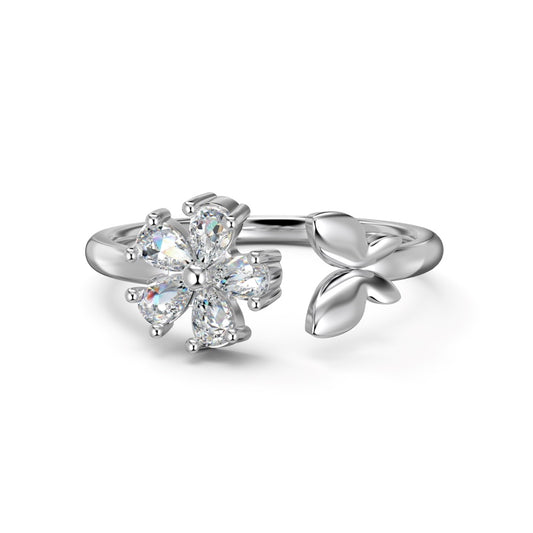 Yesi Flower 925 Sterling silver Ring  (adjustable)