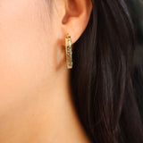 Heart hoop earrings