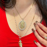 Collar virgencita ovalado