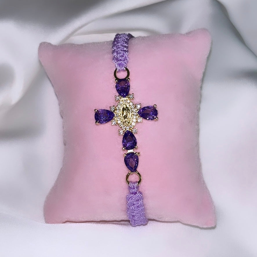 Pulseras religiosas de nailon