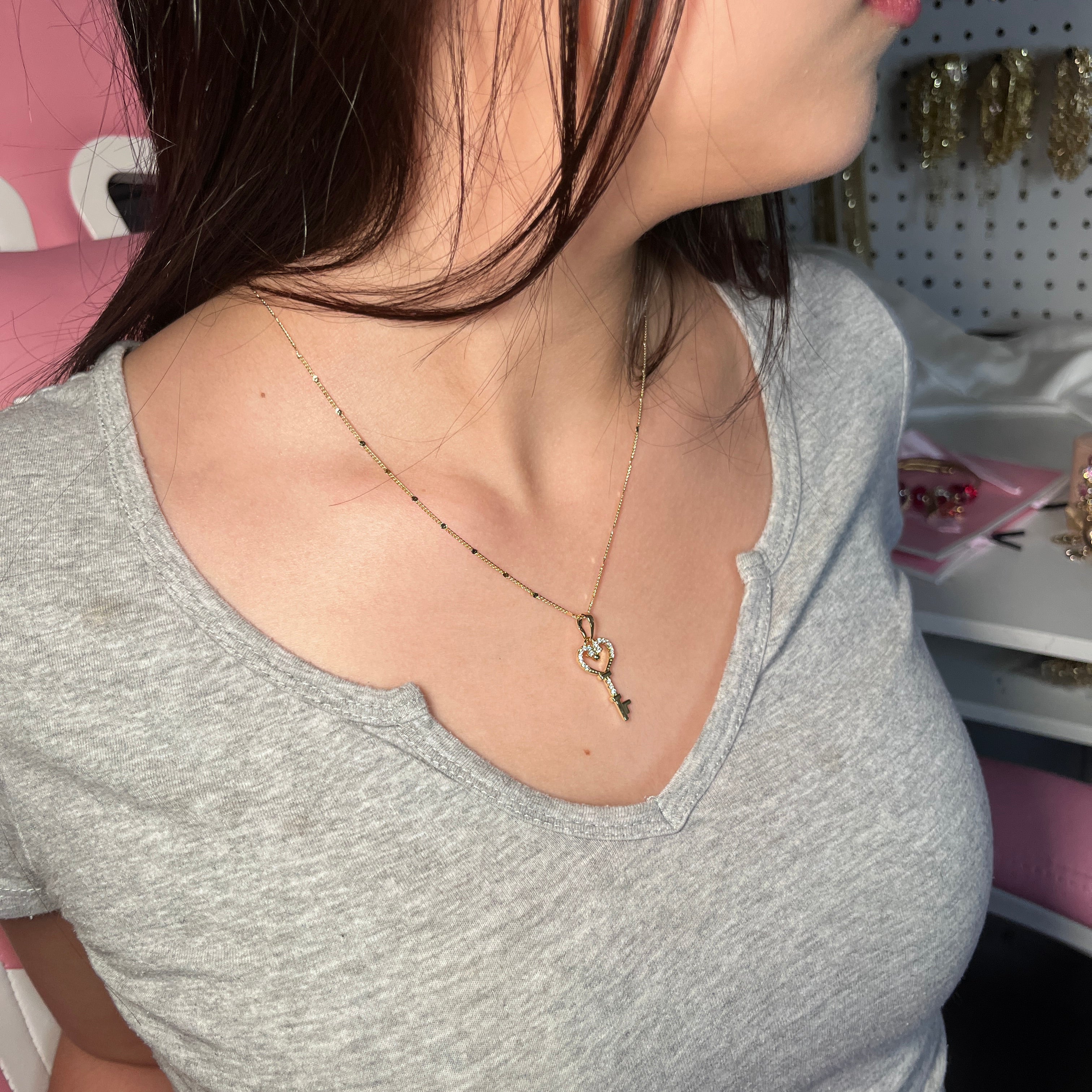 The key to my heart necklace