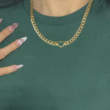Cuban heart necklace